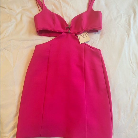 Zara Pink Mini Dress - Picture 1 of 2